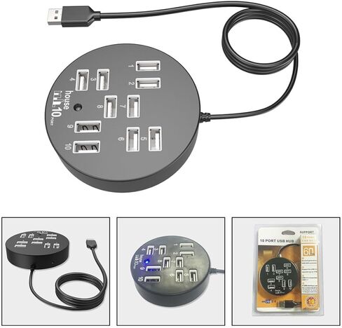 Port USB 2.0 Hub Splitter for Laptops and Pcs in Saudi Arabia
