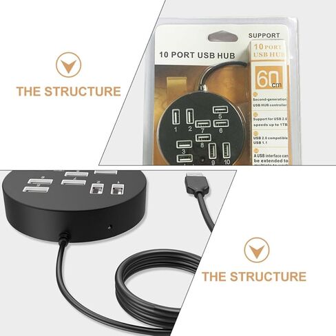 Port USB 2.0 Hub Splitter for Laptops and Pcs in Saudi Arabia
