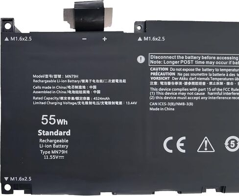 MN79H Replacement Laptop Battery Compatible with Dell XPS 13 Plus 9320 P151G i5 93204K XPS 9320 XPS9320 XPS9320-7523BLK-PUS XPS9320-7585SLV-PUS Series J7H5M 0J7H5M NXRKW 0NXRKW 0MN79H - 11.55V 55Wh in Kuwait