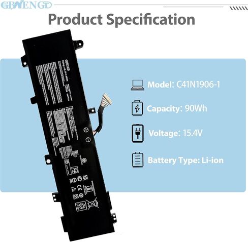 C41N1906-1 تبديل البطارية لسلسلة ASUS TUF Gaming A15 FA506 FA506QR F15 FX506 A17 FA706 FA706IU in Kuwait