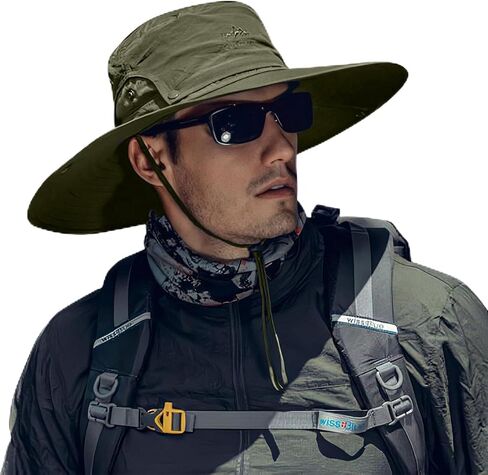 Cooltto L/XL/XXL Wide Brim Sun Hat UPF 50+ UV Protection Boonie Hat in Saudi Arabia