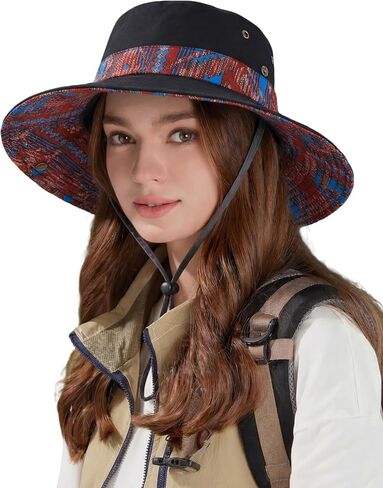 SEAUR Sun Hats for Women Men Bucket Hats UPF 50+ Wide Brim Foldable Fishing Hat for Summer Outdoor Hiking Safari Beach in Kuwait
