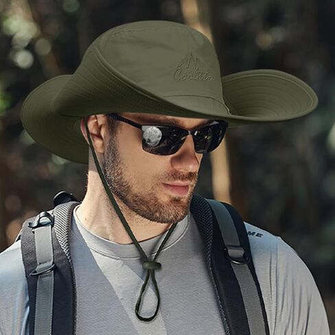 Cooltto L/XL/XXL Wide Brim Sun Hat UPF 50+ UV Protection Boonie Hat in Saudi Arabia