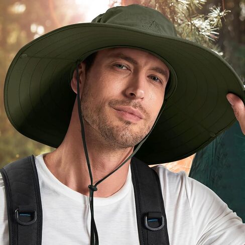 Cooltto L/XL/XXL Wide Brim Sun Hat UPF 50+ UV Protection Boonie Hat in Saudi Arabia