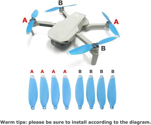Accessory 48PCS 4726F Propeller Foldable Low Noise Colorful Blades for DJI Mavic Mini Drone in Saudi Arabia