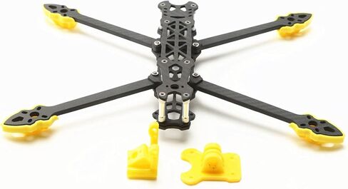 HXBER Mark4 7inch 295mm with 5mm Arm Quadcopter Frame 3K Carbon Fiber 7'' FPV Racing Drone with Yellow Print Parts for DIY FPV in Saudi Arabia