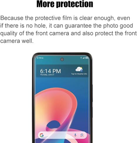 [3 Pack] Tempered Glass Compatible With TCL 50 XE 5G/50 XE NXTpaper 5G Screen protector With 9H Anti Scratch Transparent HD Clear Bubble Free Protective Film in Saudi Arabia