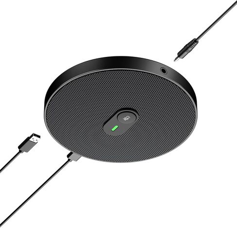 USB Power Microphone Full Ranges Sound Capturing and Integrated Loudspeaker for Clear Communication Live Streaming Pickup in Saudi Arabia