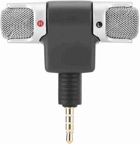 Professional Wireless Microphone for Mobile Phones PC Recorder 3.5mm Stereo Microphone for Digital Media 5.7X X 1.3cm in Saudi Arabia