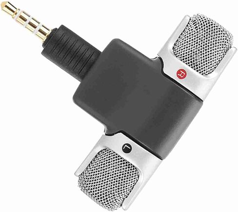 Professional Wireless Microphone for Mobile Phones PC Recorder 3.5mm Stereo Microphone for Digital Media 5.7X X 1.3cm in Saudi Arabia