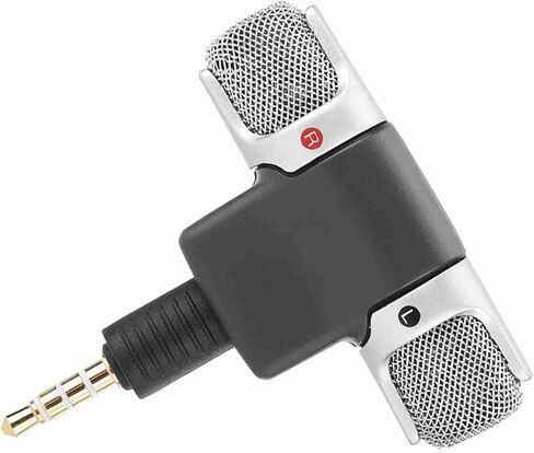 Professional Wireless Microphone for Mobile Phones PC Recorder 3.5mm Stereo Microphone for Digital Media 5.7X X 1.3cm in Saudi Arabia