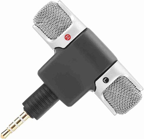 Professional Wireless Microphone for Mobile Phones PC Recorder 3.5mm Stereo Microphone for Digital Media 5.7X X 1.3cm in Saudi Arabia