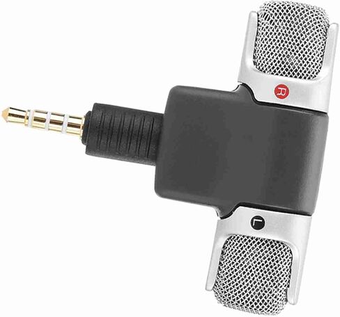 Professional Wireless Microphone for Mobile Phones PC Recorder 3.5mm Stereo Microphone for Digital Media 5.7X X 1.3cm in Saudi Arabia
