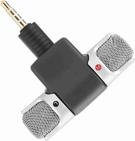 Professional Wireless Microphone for Mobile Phones PC Recorder 3.5mm Stereo Microphone for Digital Media 5.7X X 1.3cm in Saudi Arabia