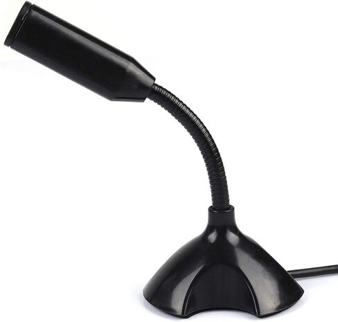 USB Condenser Microphone, High Sensitivity, Clear Sound Recording Microphone for PC, Web Chat, KTV Games (Black) in Saudi Arabia