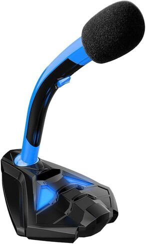 USB Gaming Computer Microphone with Light, Adjustable Volume for Singing in Saudi Arabia