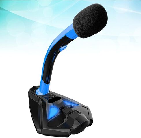 USB Gaming Computer Microphone with Light, Adjustable Volume for Singing in Saudi Arabia