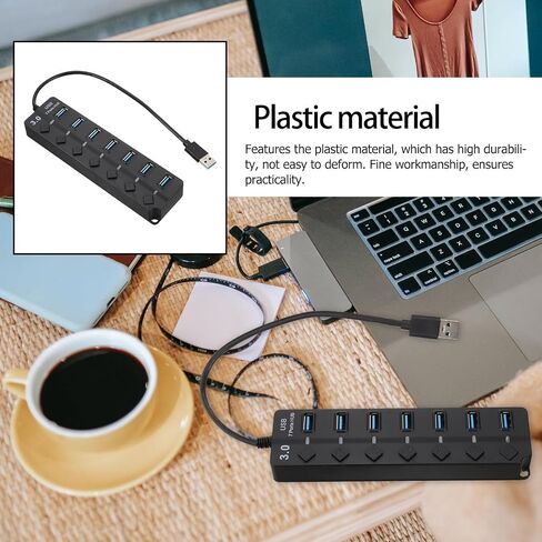 Port USB 3.0 Hub with Power Control and LED Light in Saudi Arabia