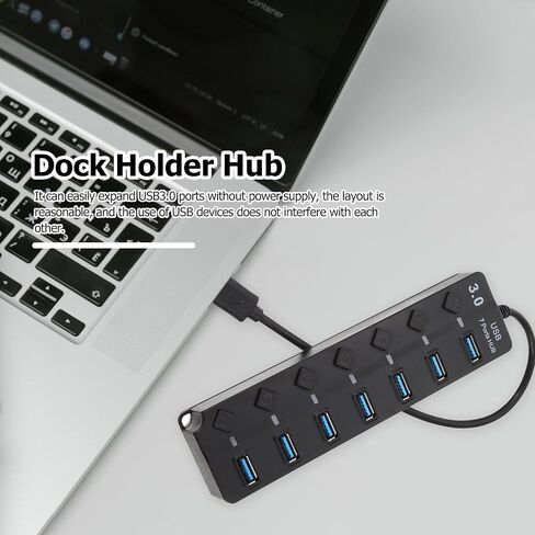 Port USB 3.0 Hub with Power Control and LED Light in Saudi Arabia
