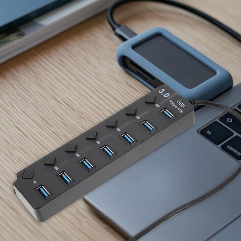 Port USB 3.0 Hub with Power Control and LED Light in Saudi Arabia