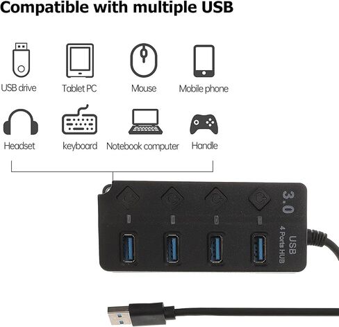 USB 3.0 Hub with 4 Independent Buttons for Laptop in Saudi Arabia