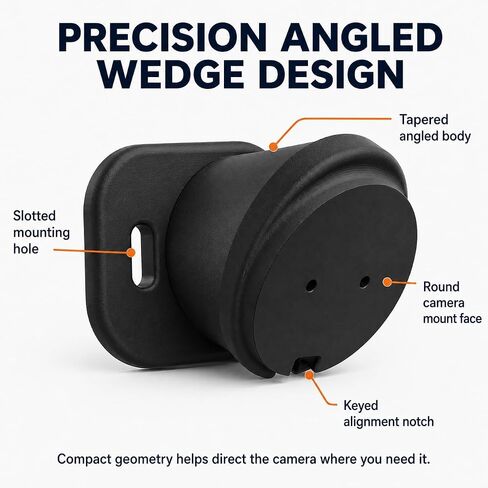 Angle Mount Bracket for Unifi G4 & G3 Instant Camera – Adjustable Wedge Holder | No-Drill Screw-In Installation | Tilted Corner Wall Ceiling Security Camera Mount for in Saudi Arabia