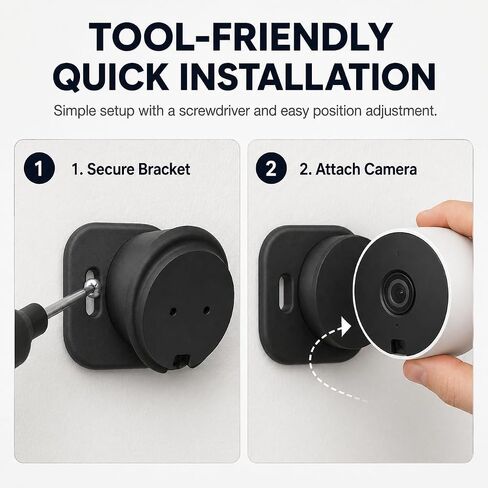 Angle Mount Bracket for Unifi G4 & G3 Instant Camera – Adjustable Wedge Holder | No-Drill Screw-In Installation | Tilted Corner Wall Ceiling Security Camera Mount for in Saudi Arabia