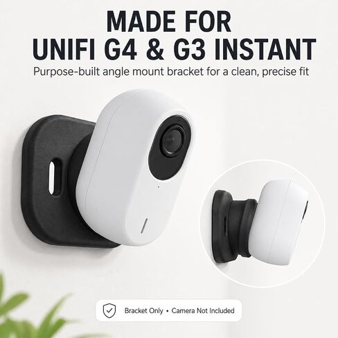 Angle Mount Bracket for Unifi G4 & G3 Instant Camera – Adjustable Wedge Holder | No-Drill Screw-In Installation | Tilted Corner Wall Ceiling Security Camera Mount for in Saudi Arabia
