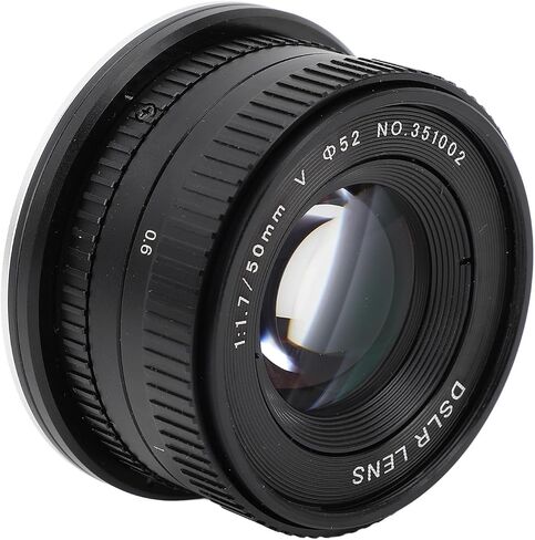 50mm F1.7 Large Aperture Manual Focus Lens, Exceptional Sharpness and Depth Rendering, Compatible with EF DSLR Cameras in Saudi Arabia