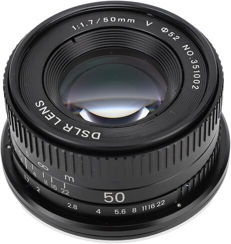 50mm F1.7 Large Aperture Manual Focus Lens, Exceptional Sharpness and Depth Rendering, Compatible with EF DSLR Cameras in Saudi Arabia