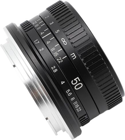 50mm F1.7 Large Aperture Manual Focus Lens, Exceptional Sharpness and Depth Rendering, Compatible with EF DSLR Cameras in Saudi Arabia