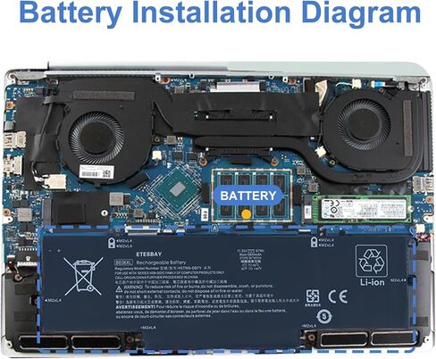 بطارية كمبيوتر محمول BE06XL متوافقة مع HP Elitebook 1040 G4 HSTNN-IB7V HSTNN-DB7Y 918045-1C1 918045-171 918045-2C1 918108-855 HSN-Q02C 11.55V 67Wh/5800mAh in Kuwait