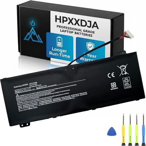 بطارية كمبيوتر محمول AP21D8M متوافقة مع Nitro 5 AN515-58 AN515-47 AN515-46 AN515-58-766R AN515-58-72QR AN515-58-56CL، Nitro 16 AN16-51 AN16-51-74BV Nitro V 15 ANV15-51 57.48 واط ساعي 3733 مللي أمبير 15.4 فولت in Kuwait