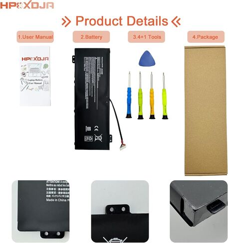 بطارية كمبيوتر محمول AP21D8M متوافقة مع Nitro 5 AN515-58 AN515-47 AN515-46 AN515-58-766R AN515-58-72QR AN515-58-56CL، Nitro 16 AN16-51 AN16-51-74BV Nitro V 15 ANV15-51 57.48 واط ساعي 3733 مللي أمبير 15.4 فولت in Kuwait
