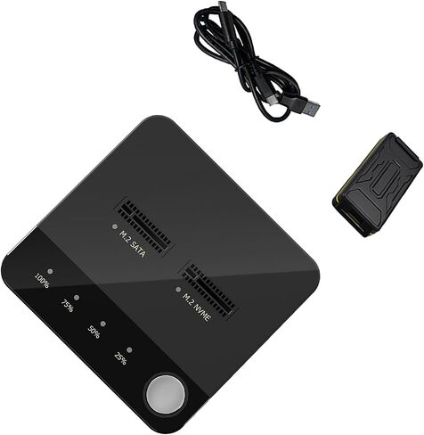 M.2 SSD NVMe M.2 Enclosure Offline Clone Duplicator Dual Bay M.2 SSD NVMe M.2 Enclosure Offline Clone Duplicator in Saudi Arabia