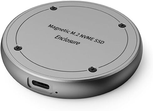 Magnetic M.2 NVMe SSD Enclosure, 10Gbps Aluminum NVMe SSD Case with USB 3.2 Gen2 Support 2230/2242 SSD,USB-C External SSD Case Compatible with iPhone 15 Pro/Max ProRes HDR Video Recording in Saudi Arabia