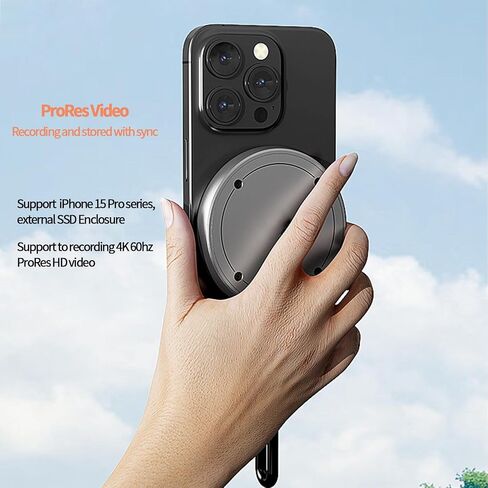 Magnetic M.2 NVMe SSD Enclosure, 10Gbps Aluminum NVMe SSD Case with USB 3.2 Gen2 Support 2230/2242 SSD,USB-C External SSD Case Compatible with iPhone 15 Pro/Max ProRes HDR Video Recording in Saudi Arabia