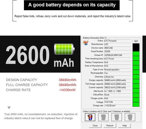 Spare LA04 776622-001 Laptop Battery Replacement for HP Battery Compatible with HP Pavilion 14 15 248 G1 LA04 728460-001 752237-001 15-1272WM 15-F233WM Notebook. in Kuwait