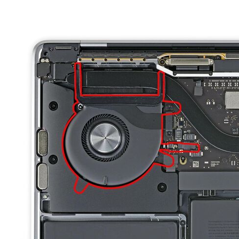 A2338 A2289 CPU Cooling Cooler Fan Replacement Fit for MacBook Pro Retina 13-inch 2020 2022 Year 923-05206 610-00389 ND55C15-19F03 EMC3456 EMC3578 EMC8162 in Saudi Arabia
