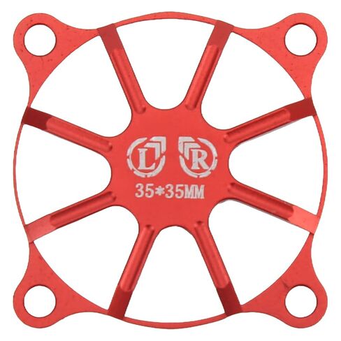 Aluminum Compact Engine Cooling Fan Cover for RC Car Heat Dissipation ESC Guard for RC Model Car (Red) in Saudi Arabia