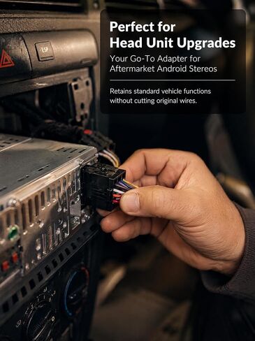 22-Pin to 16-Pin Car Stereo Wiring Harness Adapter, Universal ISO Stereo in Saudi Arabia