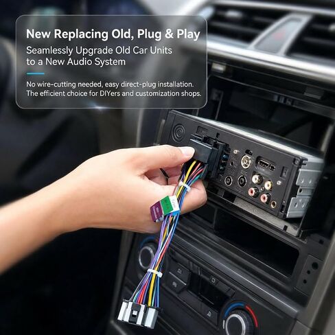 22-Pin to 16-Pin Car Stereo Wiring Harness Adapter, Universal ISO Stereo in Saudi Arabia