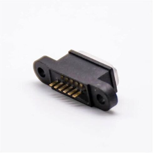 USB Connector 6Pin SMT Type C Female Socket with Seal Ring & Mounting Holes in Saudi Arabia