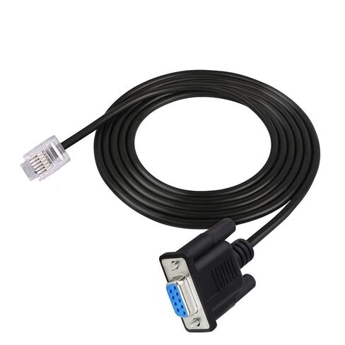 RS232 DB9 Pin Female to RJ11 RJ12 6P6C LAN Serial Console Connection Cord 1.8m in Saudi Arabia