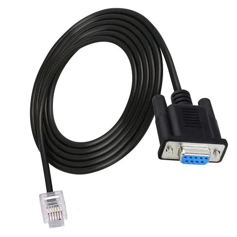 RS232 DB9 Pin Female to RJ11 RJ12 6P6C LAN Serial Console Connection Cord 1.8m in Saudi Arabia