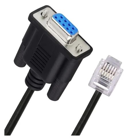 RS232 DB9 Pin Female to RJ11 RJ12 6P6C LAN Serial Console Connection Cord 1.8m in Saudi Arabia