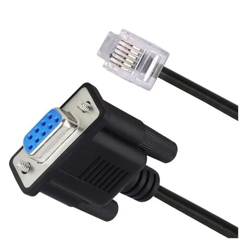 RS232 DB9 Pin Female to RJ11 RJ12 6P6C LAN Serial Console Connection Cord 1.8m in Saudi Arabia