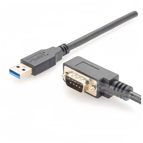 90 Degree Low Profile USB 2.0 to DB9 Male Serial Converter Cord with F&T>D*I FT232RNL Chip Space-Saving to RS232 to COM Port in Saudi Arabia