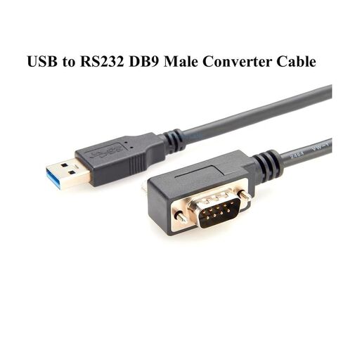 90 Degree Low Profile USB 2.0 to DB9 Male Serial Converter Cord with F&T>D*I FT232RNL Chip Space-Saving to RS232 to COM Port in Saudi Arabia