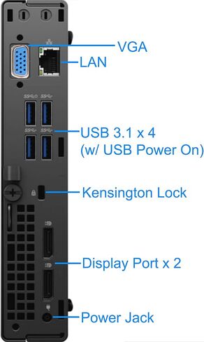 Dell OptiPlex 5090 Micro Desktop, Intel i7-11700- 32GB RAM, 2TB NVMe SSD, AC Wi-Fi, BT, USB Type-C, DisplayPort, HDMI, VGA, Windows 11 Pro in Saudi Arabia